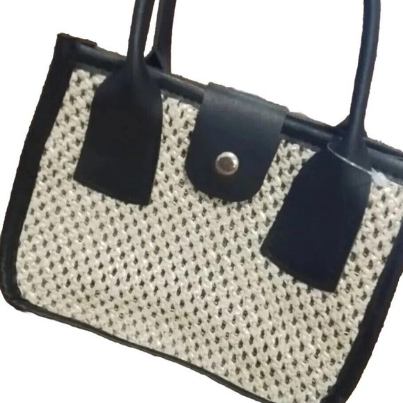 Purce Very Small Black And Tan With Handle Vintage p9 - Picture 1 of 3